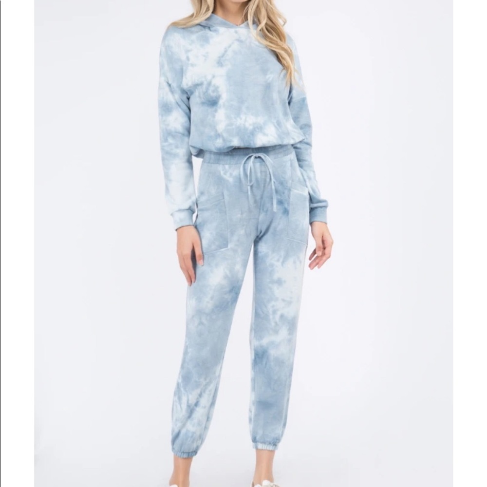 Whiteroom + Cactus Tie Dye Jogger Set NWT